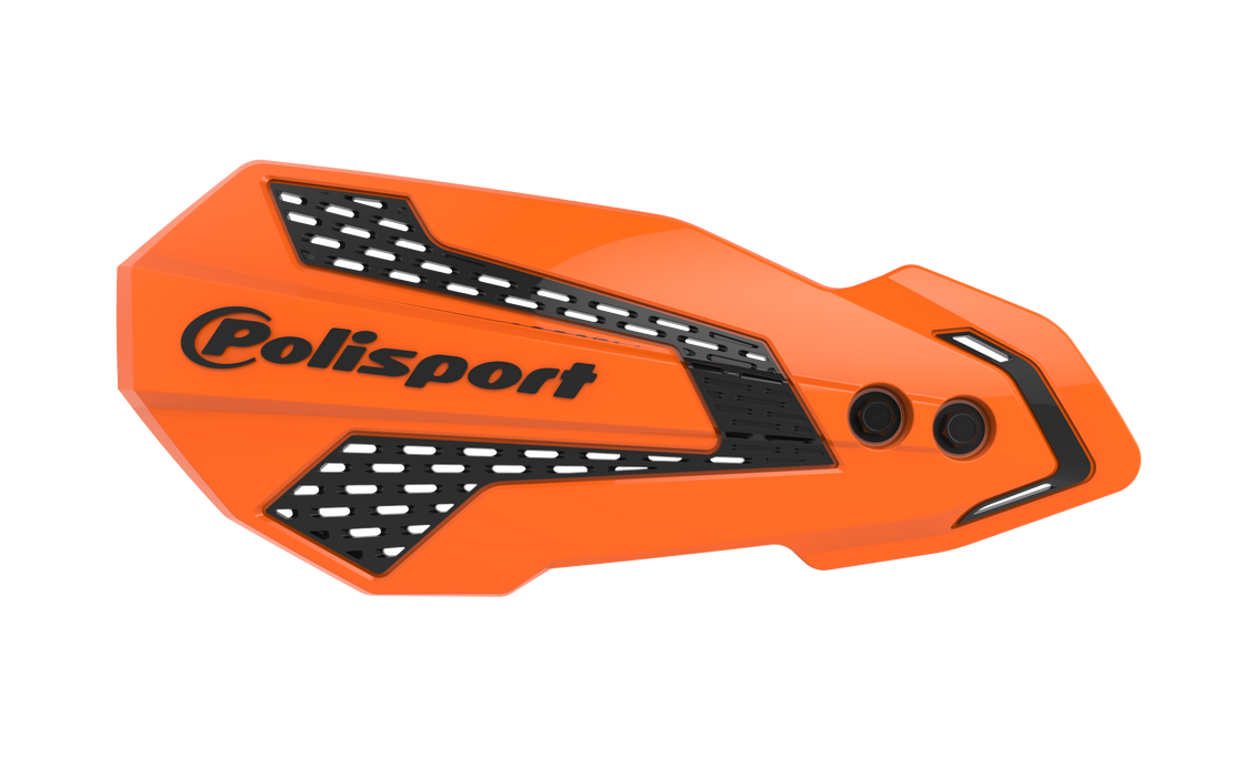 Polisport 8308200005 MX Flow Perch Mount Handguard - Orange/Black