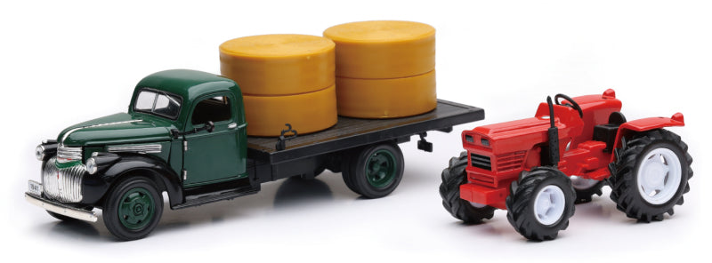New Ray 1:32 DODGE Vintage Truck and Farm Tractor Set