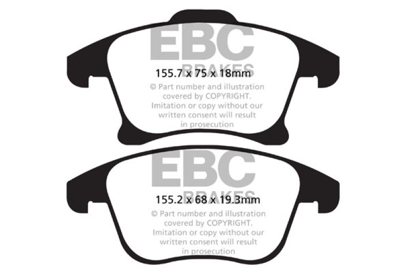 Ebc Greenstuff Brake Pad Sets DP22159