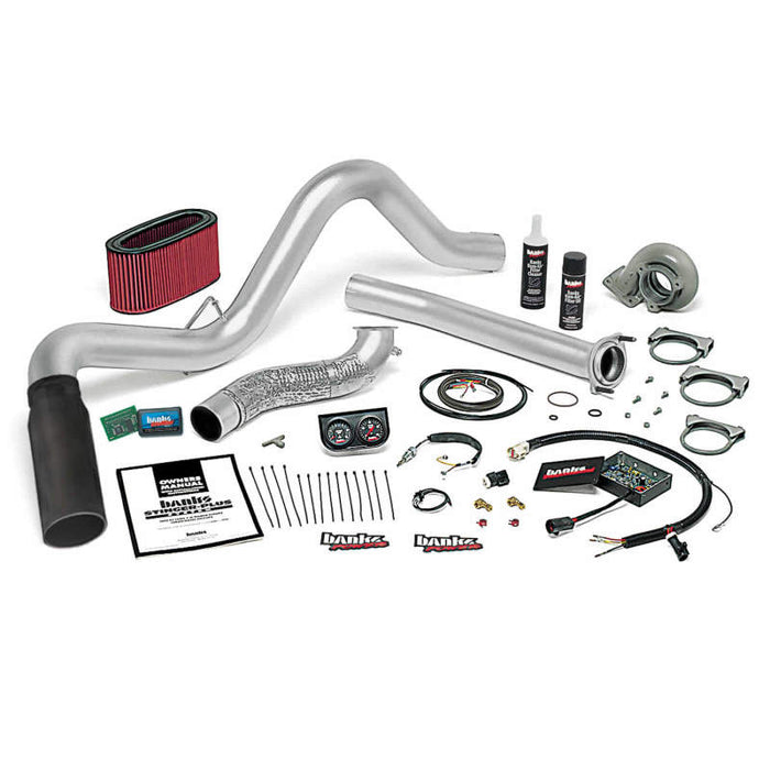 Banks Power 95.5-97 Ford 7.3L Auto Stinger-Plus System SS Single Exhaust w/ Black Tip 48559-B