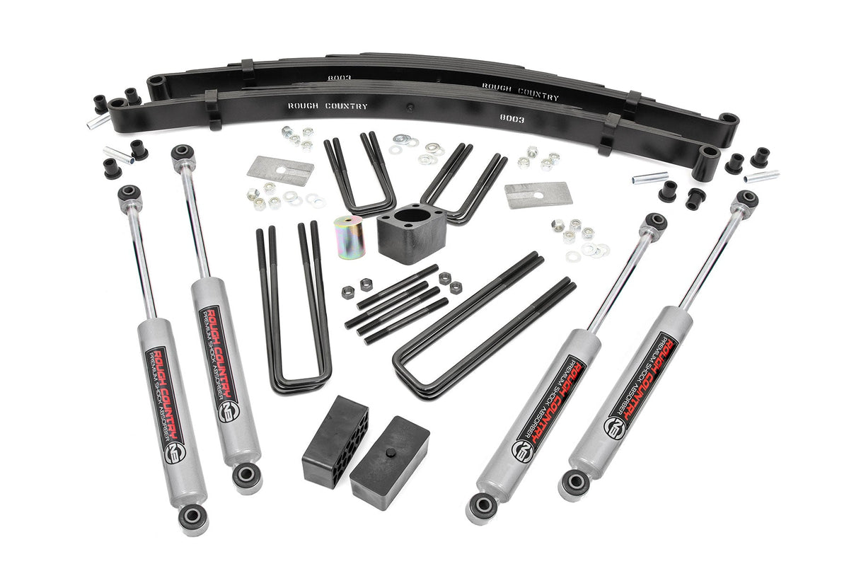 Rough Country 4 Inch Lift Kit Rear Blocks Fits Dodge W100 Truck/W200 Truck (70-74) 301.20