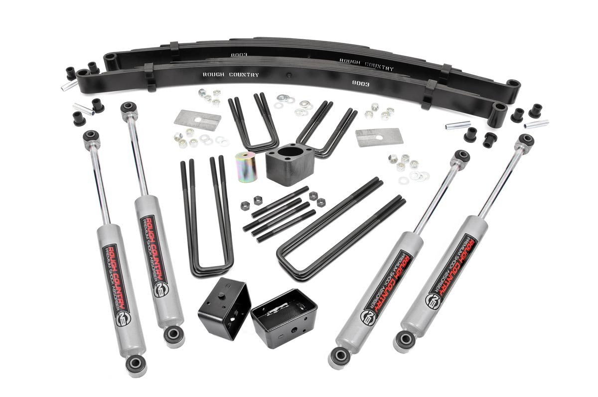 Rough Country 4 Inch Lift Kit Rear Blocks Fits Dodge W100 Truck (86-89)/W200 Truck (78-80) 311.20