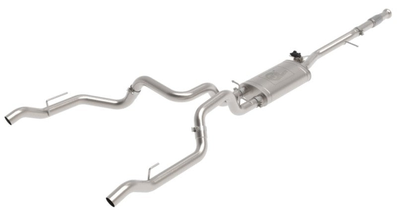 aFe Gemini XV 3in 304 SS Cat-Back Exhaust w/ Cutout 19-21 GM Silverado/Sierra 1500 V8 49-34138