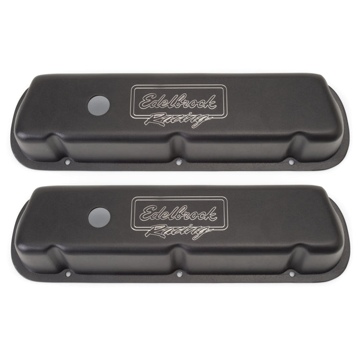 Edelbrock Valve Cover Victor Series Ford 289-302-351W CI V8 Low Black 41253