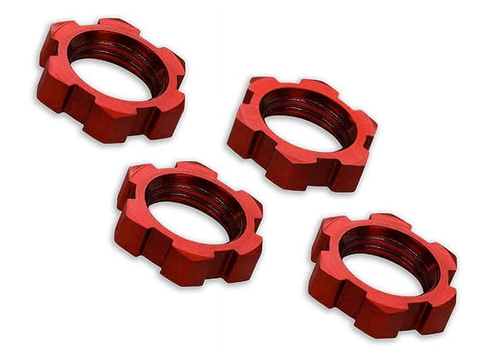TRA7758R Traxxas Wheel Nuts 17mm Serrated Red TRA7758R