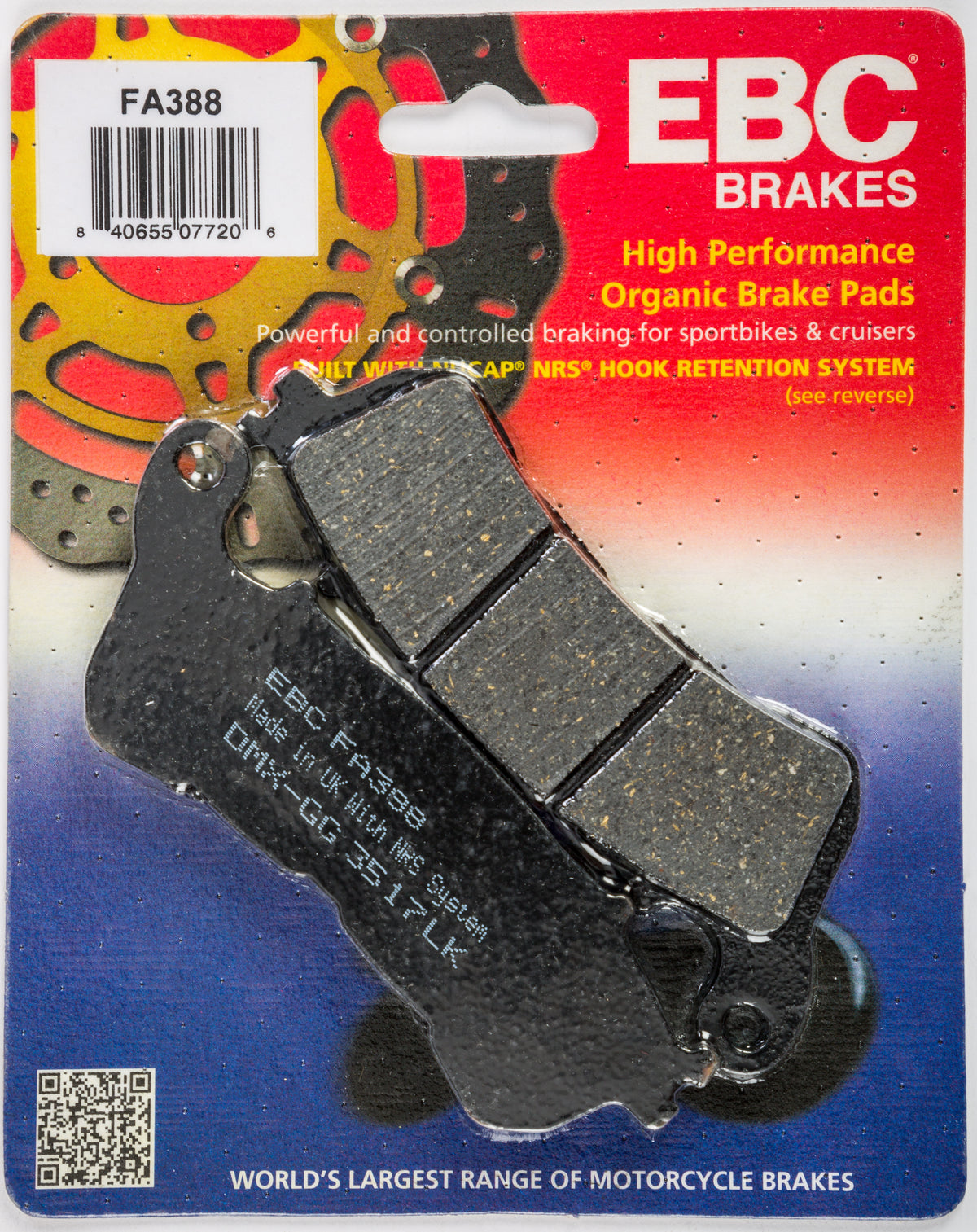 EBC Brakes FA388 Disc Brake Pad Set