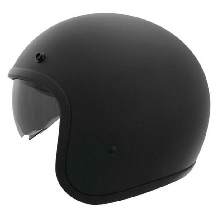 THH T-383 Open Face Motorcycle Helmet Matte Black SM