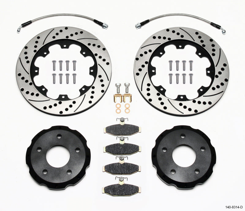 Wilwood Pro-Matrix Rear Kit Drilled 88-96 Corvette C4 140-8314-D