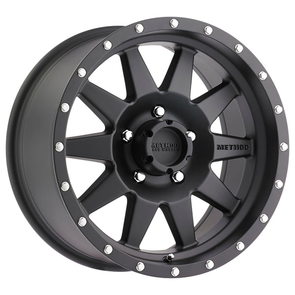 Method MR301 The Standard 18x9 -12mm Offset 5x5 94mm CB Matte Black Wheel MR30189050512N