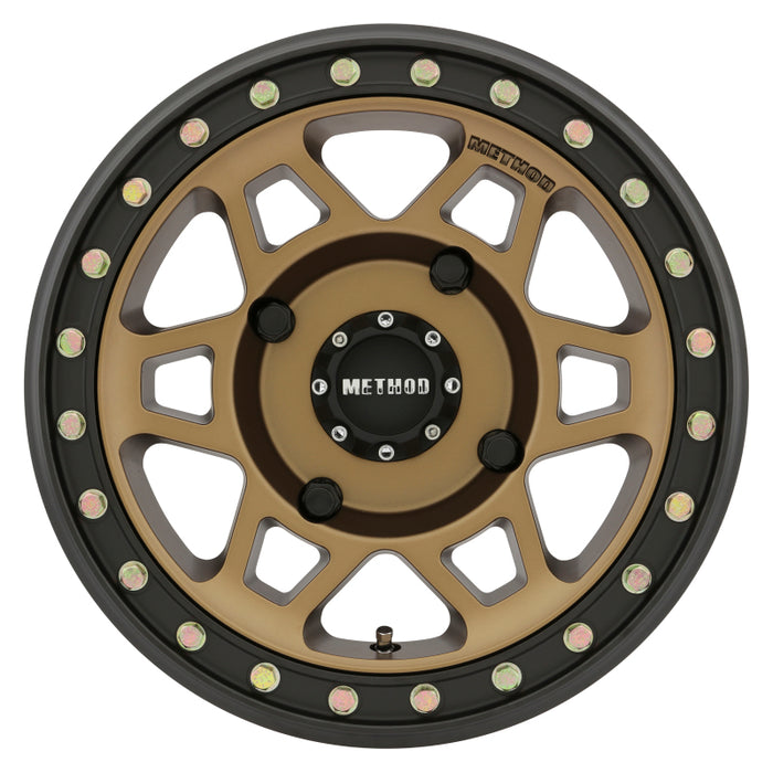 Method Race Wheels Rim MR405 UTV Beadlock 15x7 4x136 ET13 4.3BS 106CB Bronze