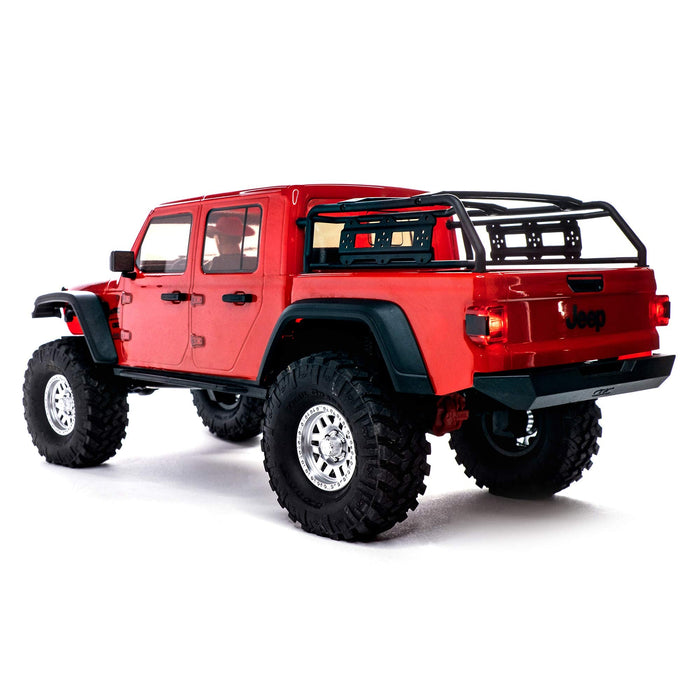 Axial Rc Truck 1/10 Scx10 Iii compatible with Jeep Jt Gladiator Rock Crawler With Portals Rtr (Batteries And Charger Not Included), Red, Axi03006Bt2 AXI03006BT2