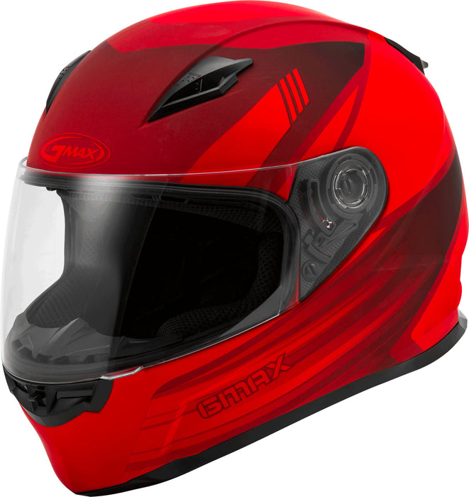 Gmax Ff-49 Full-Face Street Helmet (Matte Red/Black, X-Large) G1494037