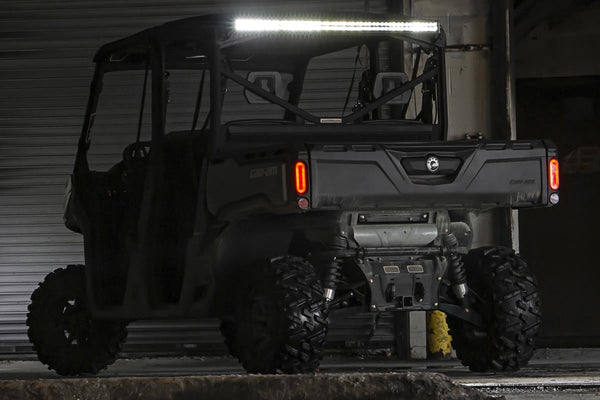 Rough Country Led Light Cab Mount 50" Black Dual Row Fits Can-Am Defender Hd 5/Hd 8/Hd 9/Hd 10 71019