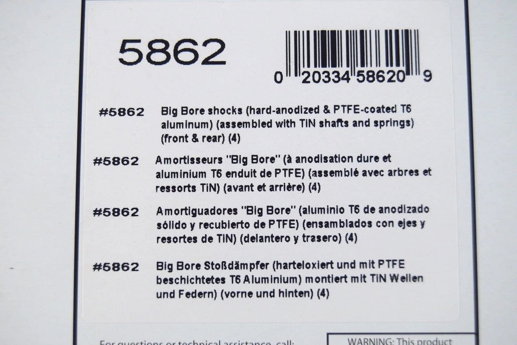 Traxxas 5862 Big Bore Shock Complete Set for Slash