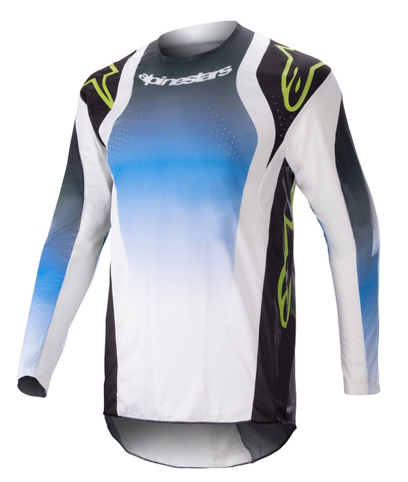 Alpinestars 2023 Techstar Men's Off-Road Motorcycle Jersey - Push Nightlife Ucla Blue/White/X-Large