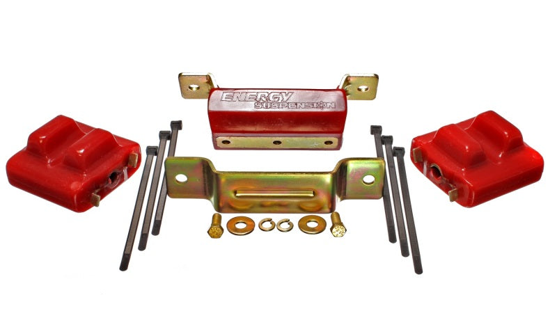 Energy Suspension 88-94 GM Blazer 4WD K Series Red Motor and Transmision Mounts; Zinc Finish 3.1131R