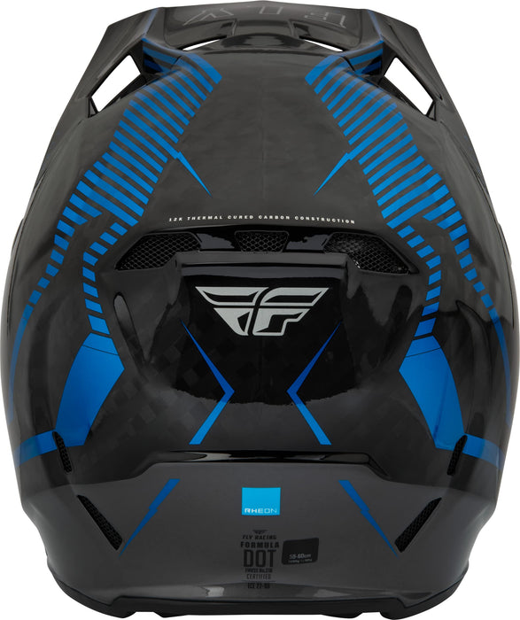 Fly Racing 2023 Formula Carbon Tracer Helmet (Blue/Black, Youth Large)