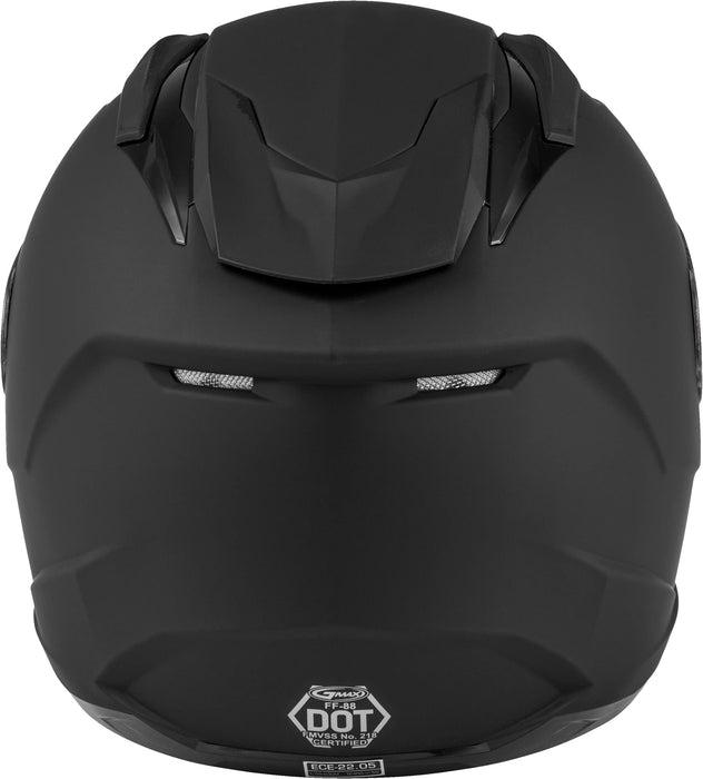 Gmax FF88 unisex-adult full-face-helmet-style Motorcycle Street Helmet Solid (Flat Black,X-Small),1 Pack