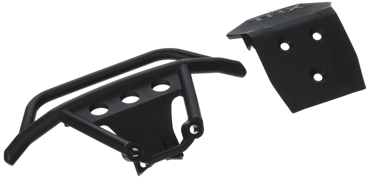 Traxxas 6735 Bumper and Skid Plate Front Black Stampede 4x4 318-Pack