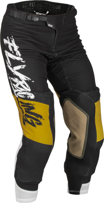 Fly Racing 2023 Adult Evolution DST L.E. Pants (White/Gold/Black, 38)