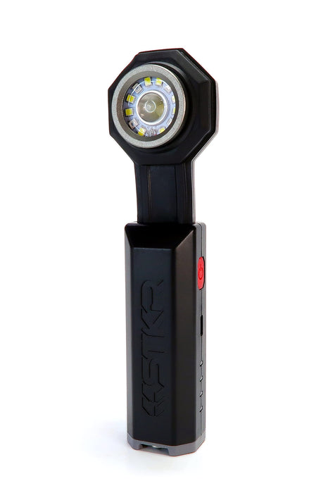 STKR Concepts FLEXIT Pocket Light 6.5-650 Lumen Flexible Rechargeable Light for Emergencies, Camping, Hiking, Working Around The House or in The Garage, Black