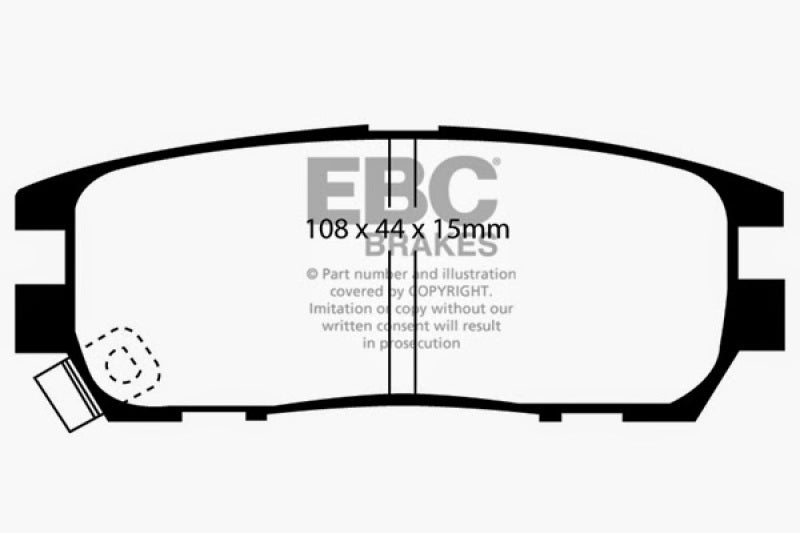 EBC 92-97 Mitsubishi Montero 3.0 Ultimax2 Rear Brake Pads UD567