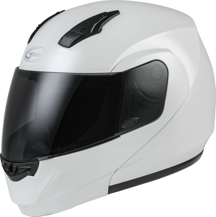 GMAX MD-04, DOT Approved Modular Helmet for Motorcycles, Scooters, Spyders, Mopeds and More (Pearl White)