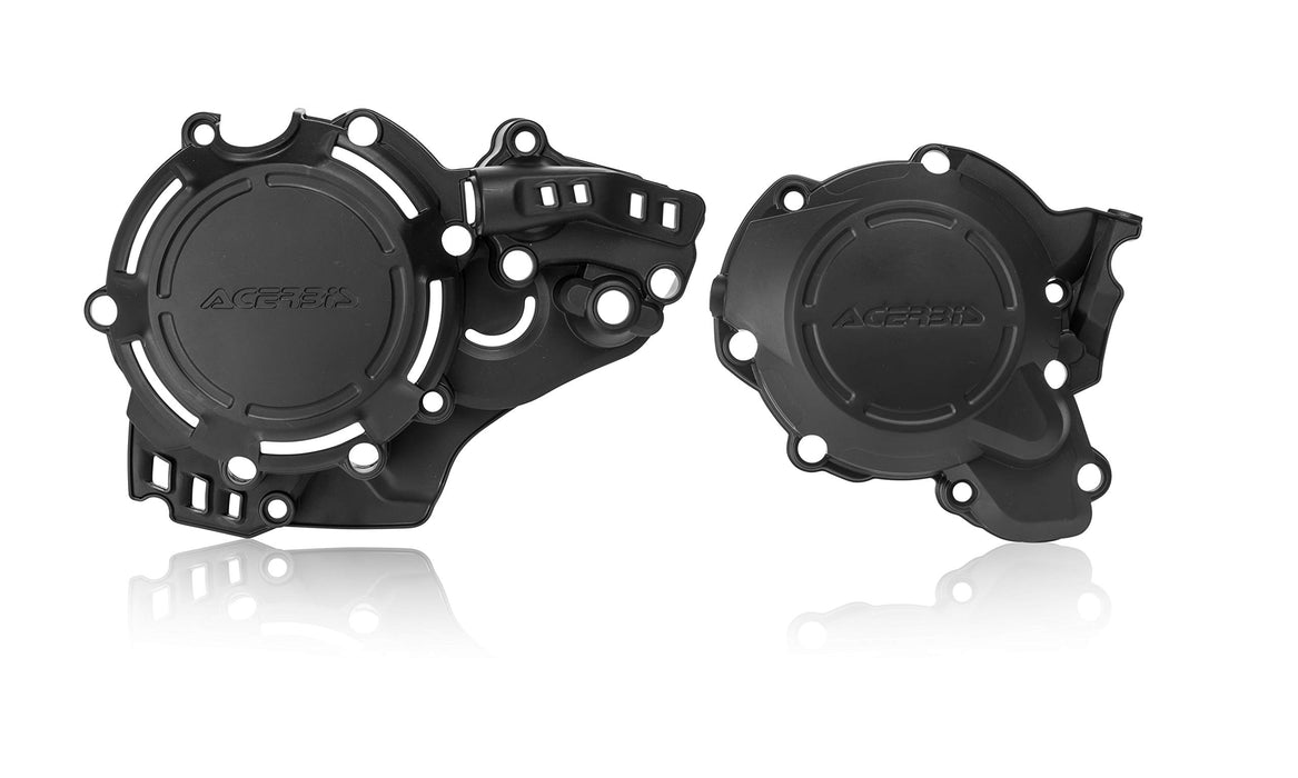 Acerbis X-Power Engine Cover Kit (Black) for 17-18 KTM 250SX