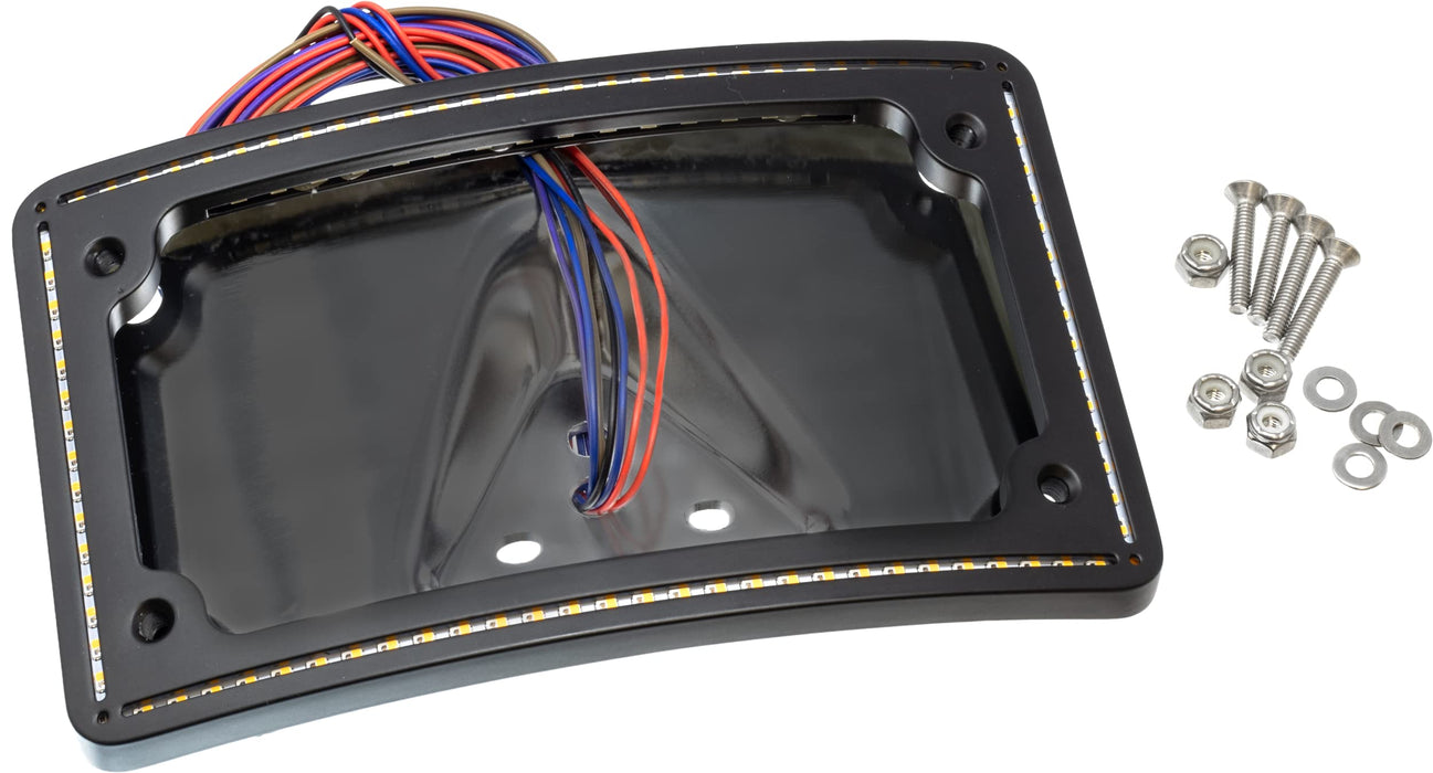 Letric Lighting Co LLC-CPPL-B3 Perfect Plate-Light Curved LP Frame - Gloss Black