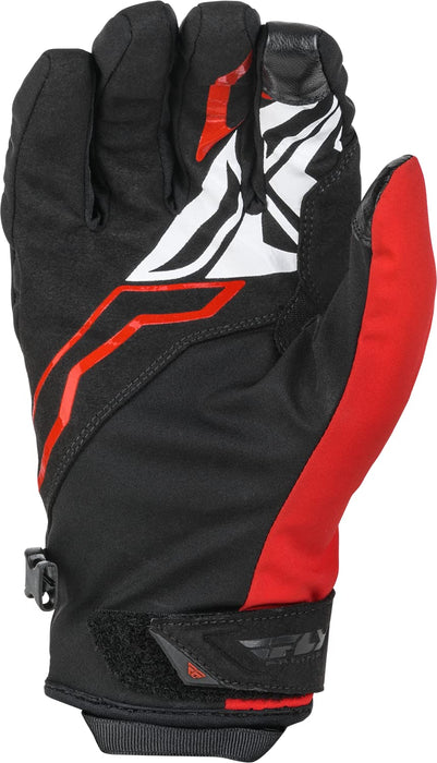 Fly Racing 2022 Adult Title Gloves (Black/Red, Large)