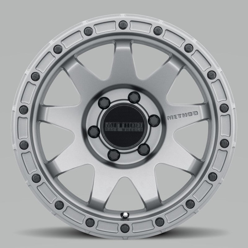 Method MR317 17x8.5 0mm Offset 6x135 87mm CB Matte Titanium Wheel MR31778516800