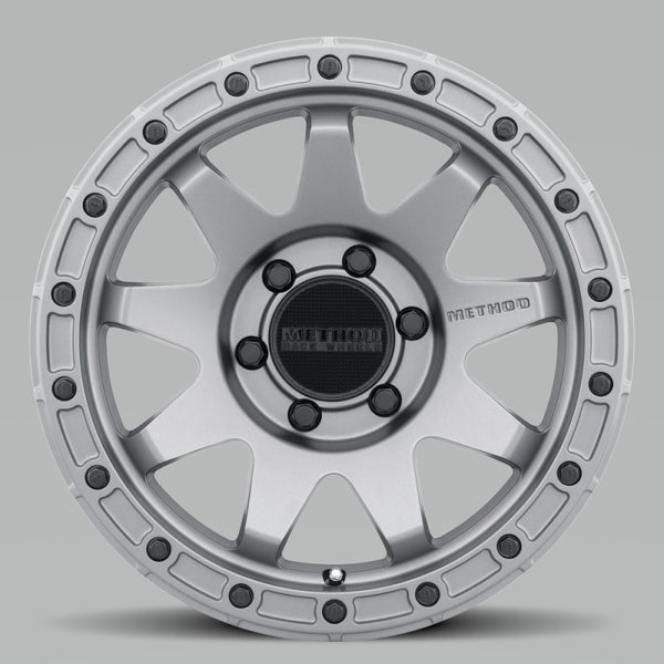 Method MR317 17x8.5 0mm Offset 6x5.5 106.25mm CB Matte Titanium Wheel MR31778560800