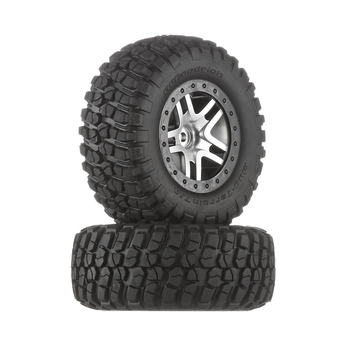 Traxxas 6873 B.F. Goodrich Mud Terrain T/A KM2 Tires on Chrome Slash Wheels 4 x 4