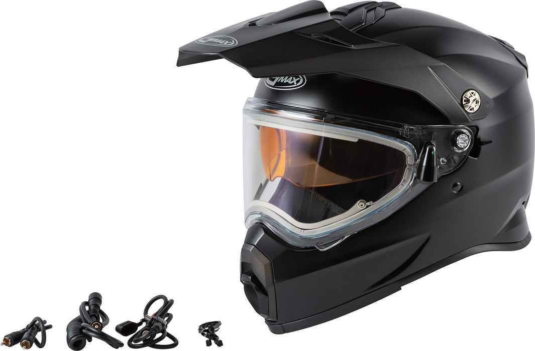 GMAX AT-21S Solid, Electric Shield Full-Face Helmet, DOT Approved for Adults and Youth (Matte Black, XS)