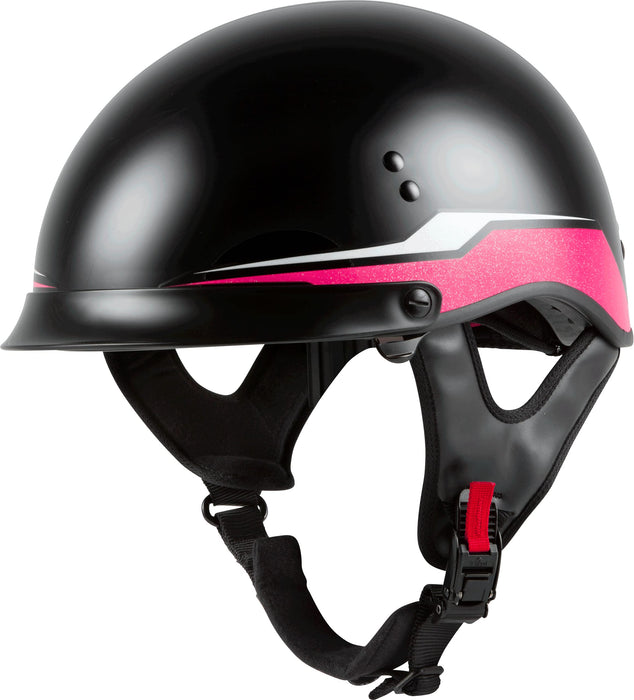 GMAX HH-65 Naked DOT Approved Half Helmet for Motorcycle, Moped, Scooter and More