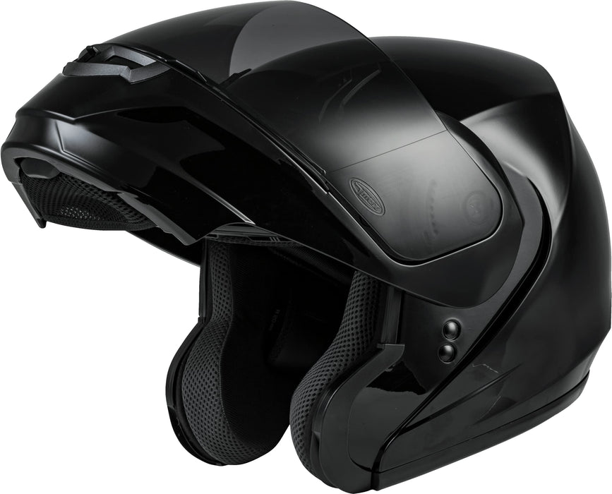 Gmax Md-04, Dot Approved Modular Helmet For Motorcycles, Scooters, Spyders, Mopeds And More (Black) G104029