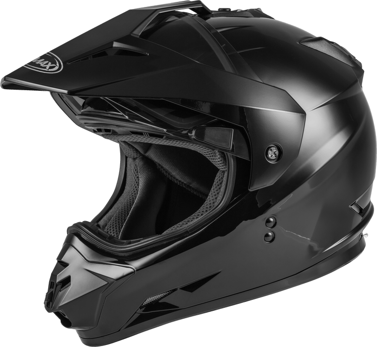 GMAX GM-11 Adult Dual-Sport Helmet for Riding Motorcycles, ATV? UTV? Snowmobiles and More (Black, Medium)