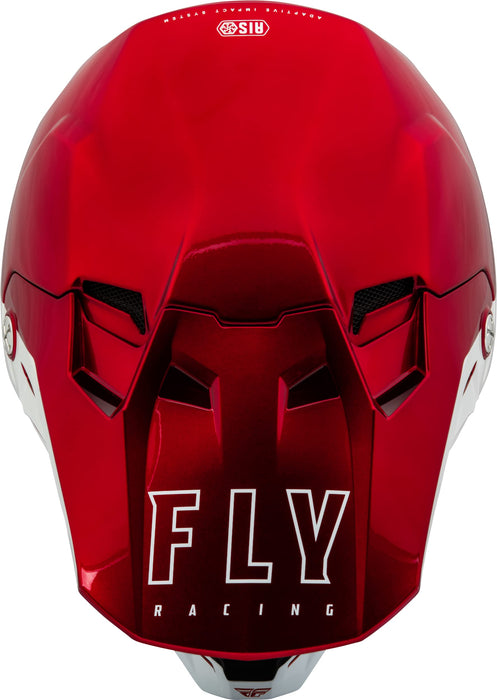 Fly Racing 2023 Adult Formula CC Driver Helmet (Metallic Red/White, Medium)