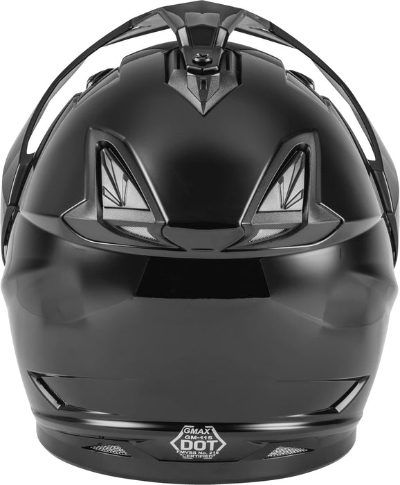 GMAX GM-11 Adult Dual-Sport Helmet for Riding Motorcycles, ATV? UTV? Snowmobiles and More (Black, X-Large)