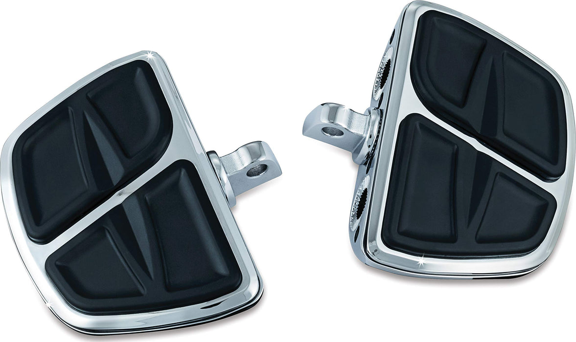 Kuryakyn Motorcycle Accessory: Kinetic Mini Board Floorboards With Male Mount Adapters, Chrome, 1 Pair 7610