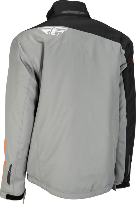 Fly Racing 2023 Aurora Jacket (Grey/Black/Orange, X-Large)