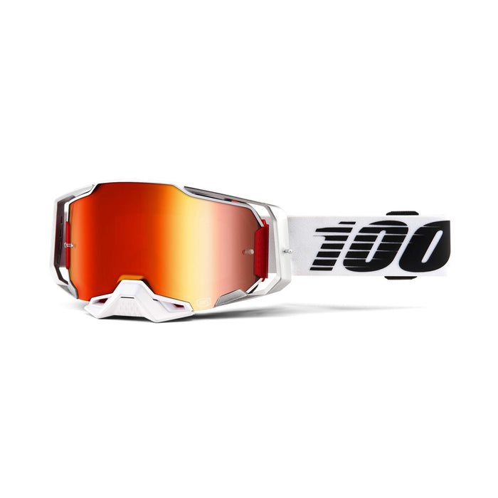 100% ARMEGA Premium Protective Sport Goggles with Ultra HD Lens & Nose Guard (Lightsaber - Mirror Red Lens)