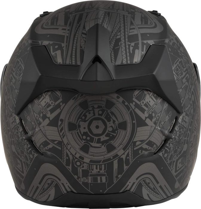 Fly Racing 73-8382S Revolt Matrix Helmet Matte Grey/Black Sm