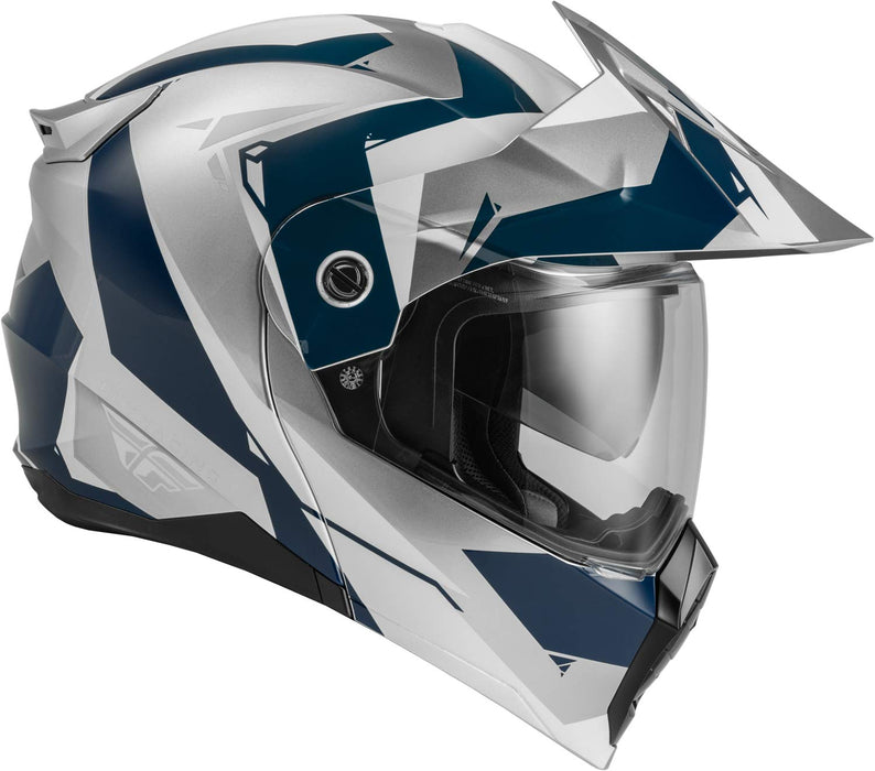 Fly Racing Odyssey Modular Helmet (Navy/Grey/White, Small)