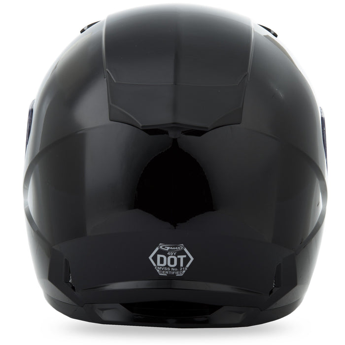 GMAX GM-49Y Youth Full-Face Street Motorcycle Helmet - Black/Large