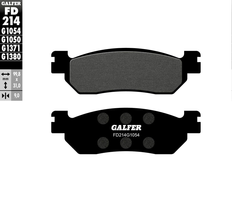 Galfer G1054 Semi-Metallic Brake Pads (Rear G1054) Compatible with 99-02 Yamaha YZF-R6