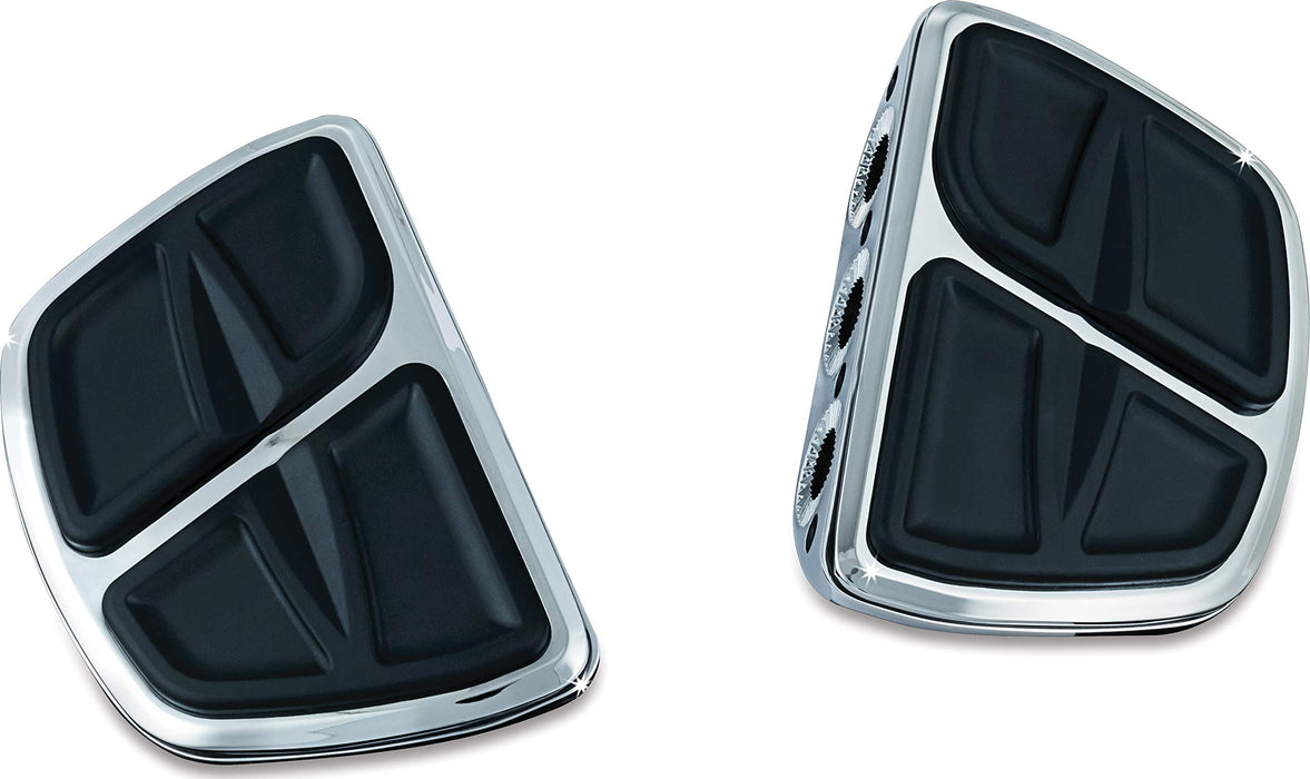 Kuryakyn Motorcycle Accessory: Kinetic Mini Board Floorboards Without Adapters, Chrome, 1 Pair 7611