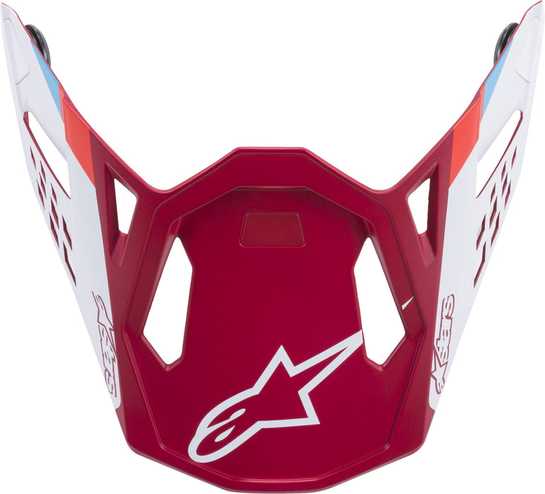 Alpinestars 8981219-3000-M8 M8 Contact Helmet Visor Red/White