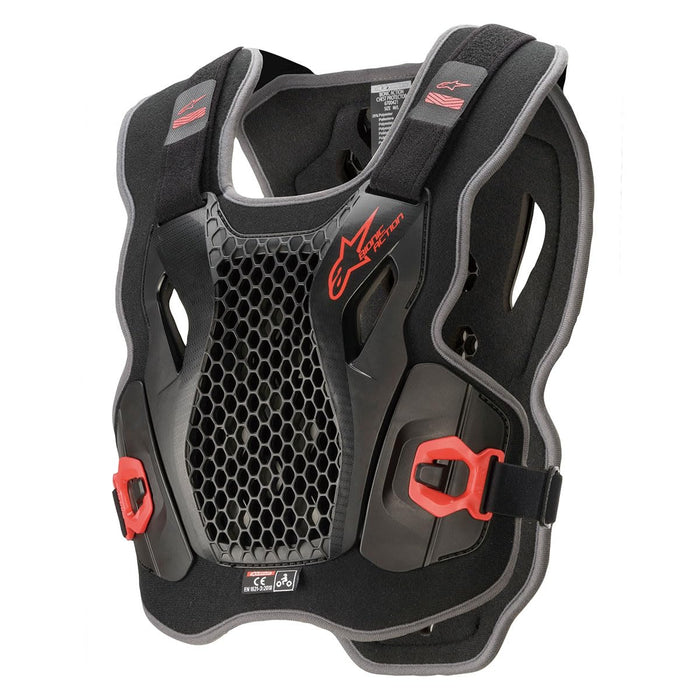 Alpinestars 6700421-13-M/L Bionic Action Chest Protector - Black/Red (Medium)/XL