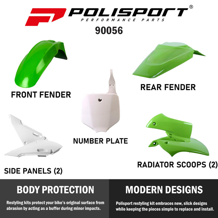 Polisport Plastic Kit - OE, Color: Green 90056